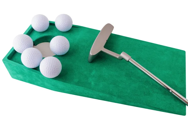 Мини гольф в помещении — стоковое фото