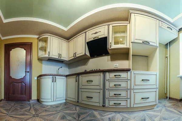 キッチン用のキャビネット家具、小部屋用のモダンなインテリア — ストック写真