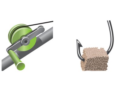 Balık tutma simgeler