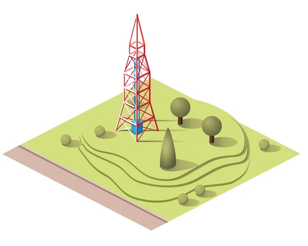 Set tegels vector gebouwen — Stockvector