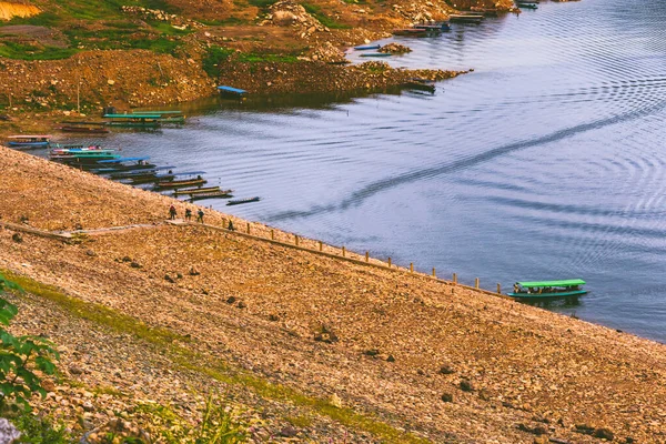 Resoervoir Mountain Background Dam Khun Dan Pra Kan Cho Nakhonnayok — Photo