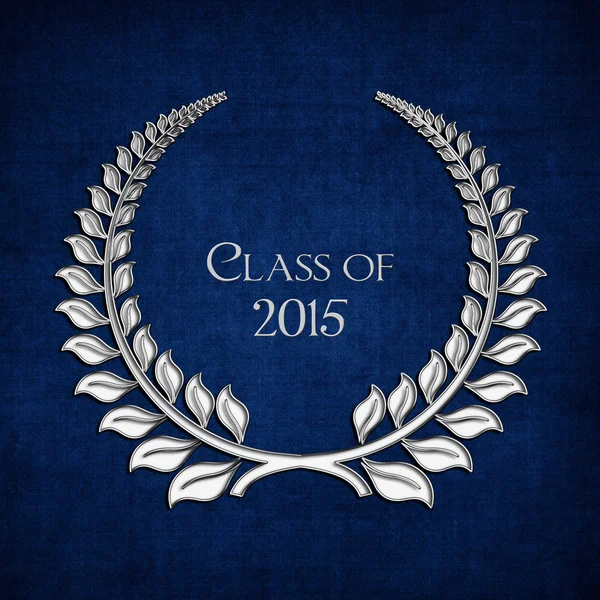 Class of 2015 silver laurel — Stock Photo, Image