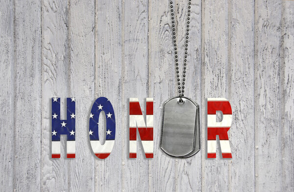 Dog tags with honor