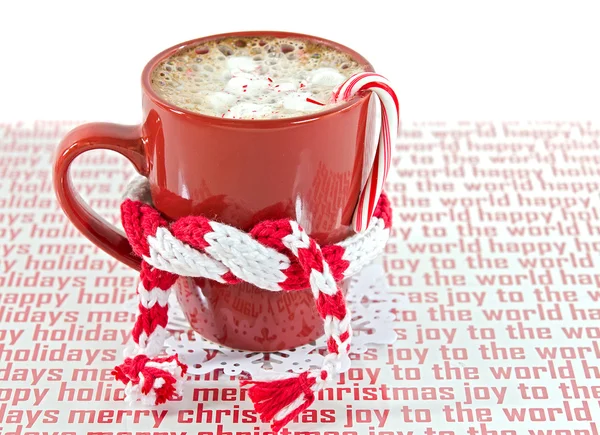 Kerstmis hot chocoladedrank — Stockfoto
