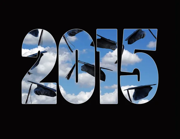 Chapeaux de graduation aéroportés pour 2015 — Photo