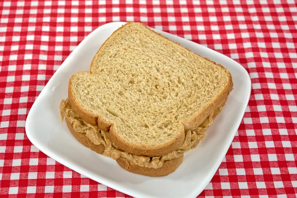 Erdnussbutter-Sandwich — Stockfoto