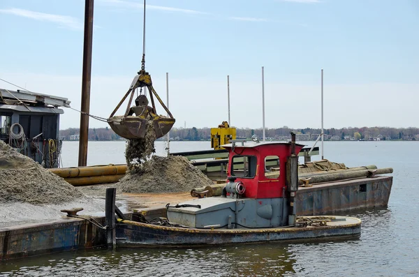 Pogłębianie marina poślizgu — Zdjęcie stockowe