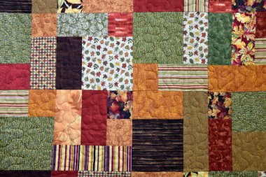 sonbahar patchwork yorgan arka plan