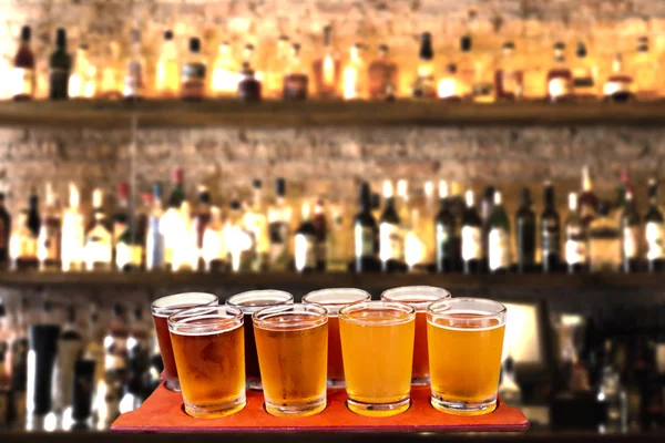 Beer flight — Stock Photo, Image