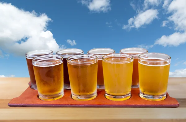 Beer flight — Stock Photo, Image