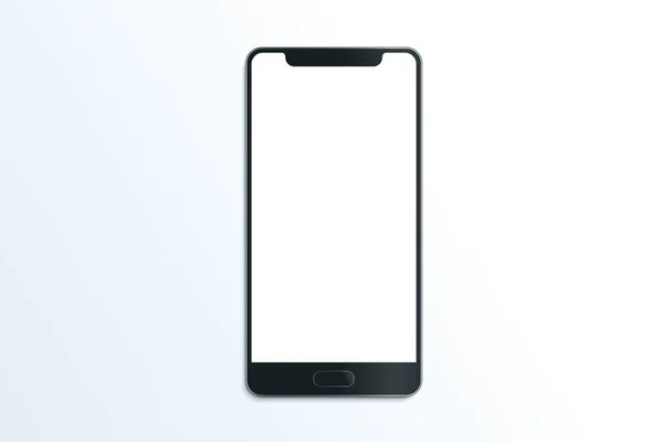 Smartphone Realistiska Vektor Mockup Mobil Kommunikation Illustration Vit Bakgrund Mobiltelefon — Stock vektor