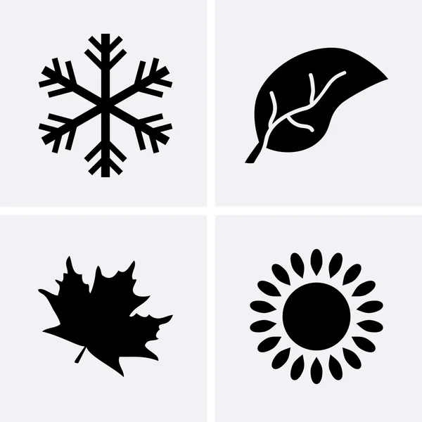 Set de iconos de temporada Gráficos vectoriales