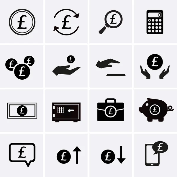 Libra Finance a peníze ikony — Stockový vektor
