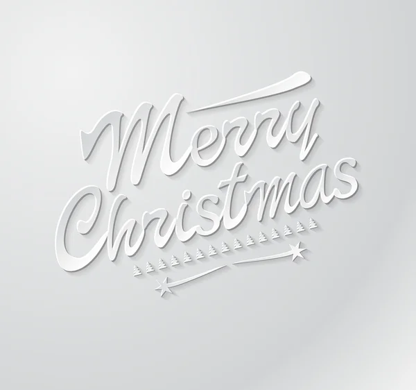 Merry christmas typografi. — Stock vektor