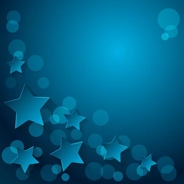 Fondo estrellas azules . — Vector de stock