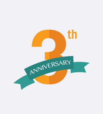 3 yıl yıldönümü simgesi