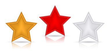 Glitter etiket yıldız, set