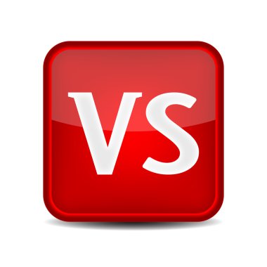 Logo karşı. Vs mektuplar simgesi.