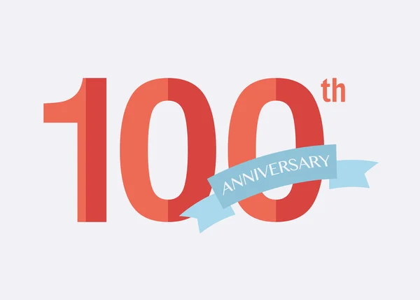 100º Aniversario Icono — Vector de stock