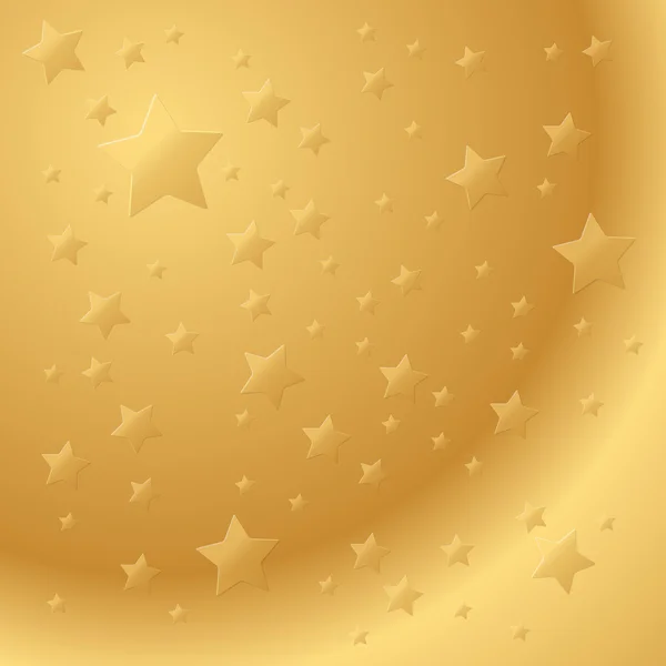 Fondo estrellas doradas — Vector de stock