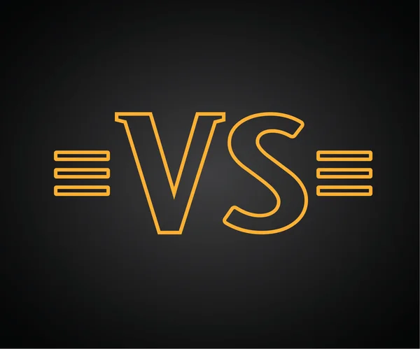 Versus Logo. VS Brev- ikon . – Stock-vektor