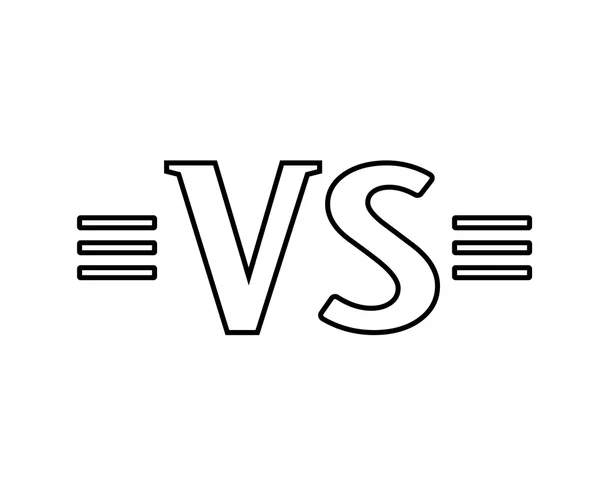 Versus Logo. VS Brev- ikon . – Stock-vektor