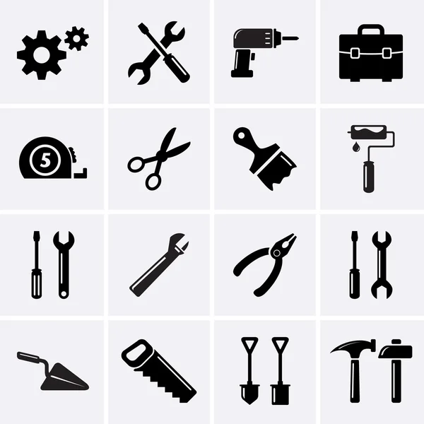 Symbole für Werkzeuge — Stockvektor