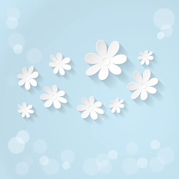 Vector Blue Floral background — Vector de stoc