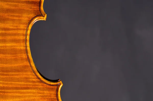 Violin part on black — Stock Photo, Image