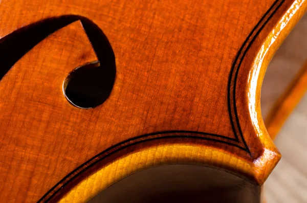 Violin part on black — Stock Photo, Image