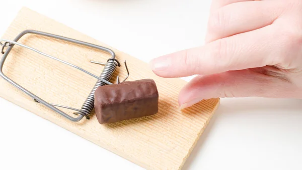 Dieta ratonera con chocolate — Foto de Stock