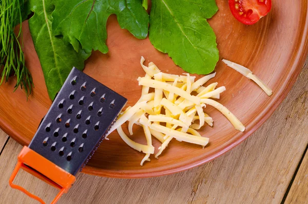 Tomato cherry and cheese — Stock Photo, Image