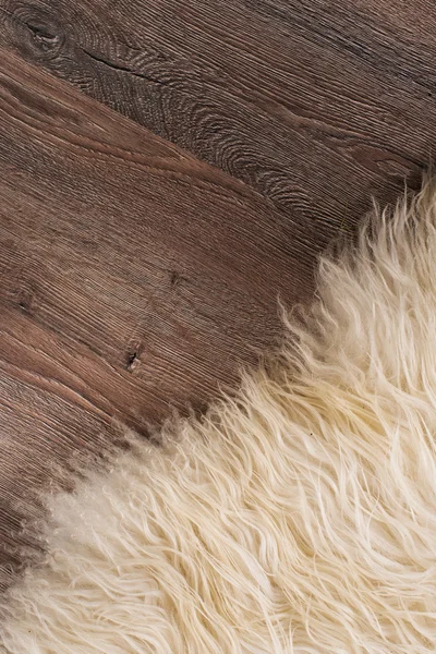 Dekorativní kožešiny koberec — Stock fotografie