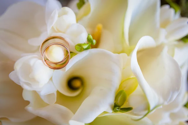 Strauß und Ringe — Stockfoto