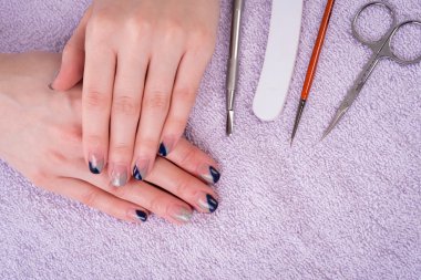 kadın tırnak manikür