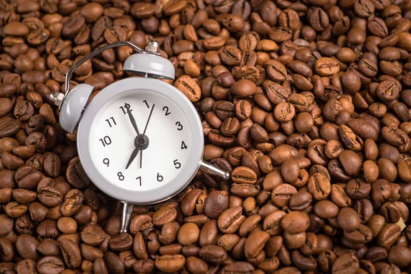 Clock and coffee — Stock Photo, Image