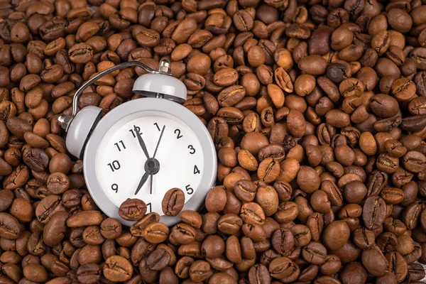Clock and coffee — Stock Photo, Image