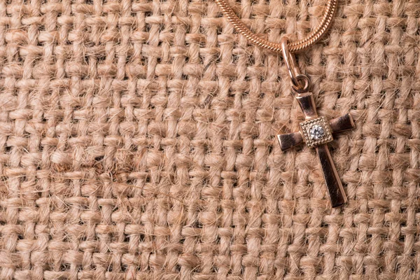 Cross on a chain — Stock Photo, Image