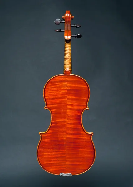 Violino sobre fundo preto — Fotografia de Stock