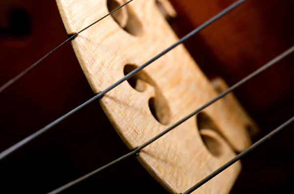 Violinpart auf schwarz — Stockfoto