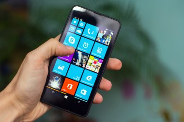 telefon ile ortam simgesi ekranda