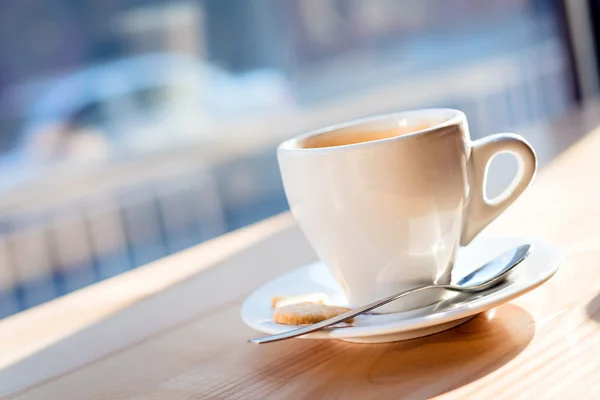 Café da manhã com xícara de café — Fotografia de Stock