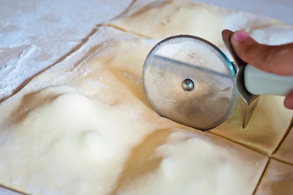 Cook the dough close up — Stock Photo, Image