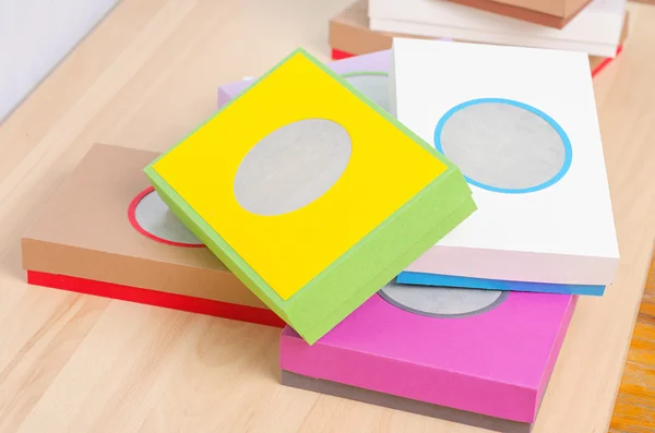 Brightly colored boxes — Stock Photo, Image