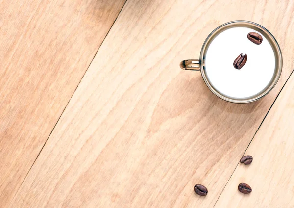 Kahve, süt ve kakao fincan — Stok fotoğraf