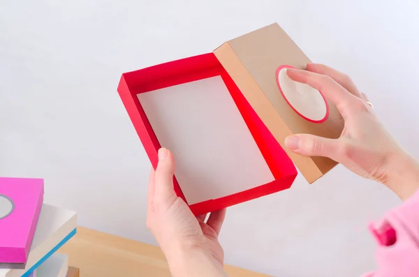 Cajas de colores brillantes para regalos — Foto de Stock