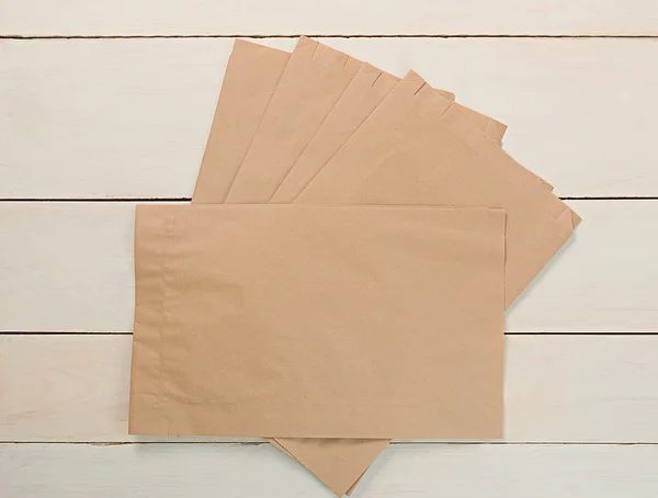 Brown kraft bags — Stock Photo, Image