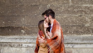 zarif şık çift ayakta