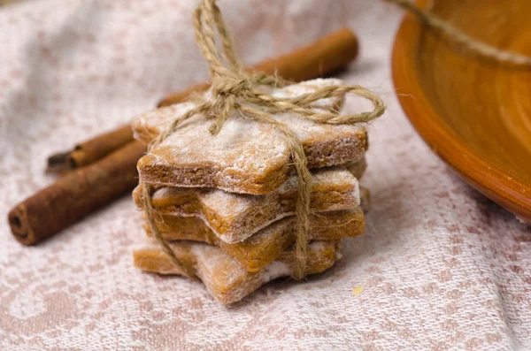 Biscoitos de gengibre de Natal — Fotografia de Stock