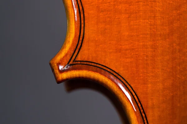 Violin part on black — Stock Photo, Image